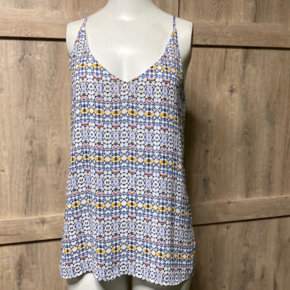 H&M spaghetti strap camisole tank Fun almost Nautical print